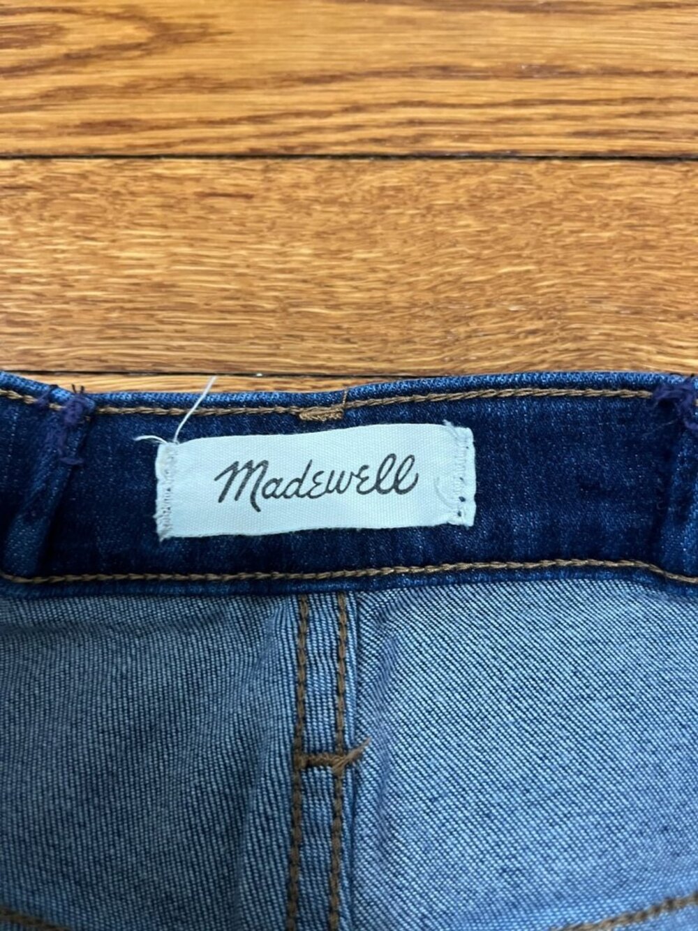 Madewell 9" Mid Rise Skinny Jeans Women's Size 27 Dark Wash Blue Denim - Picture 2 of 5